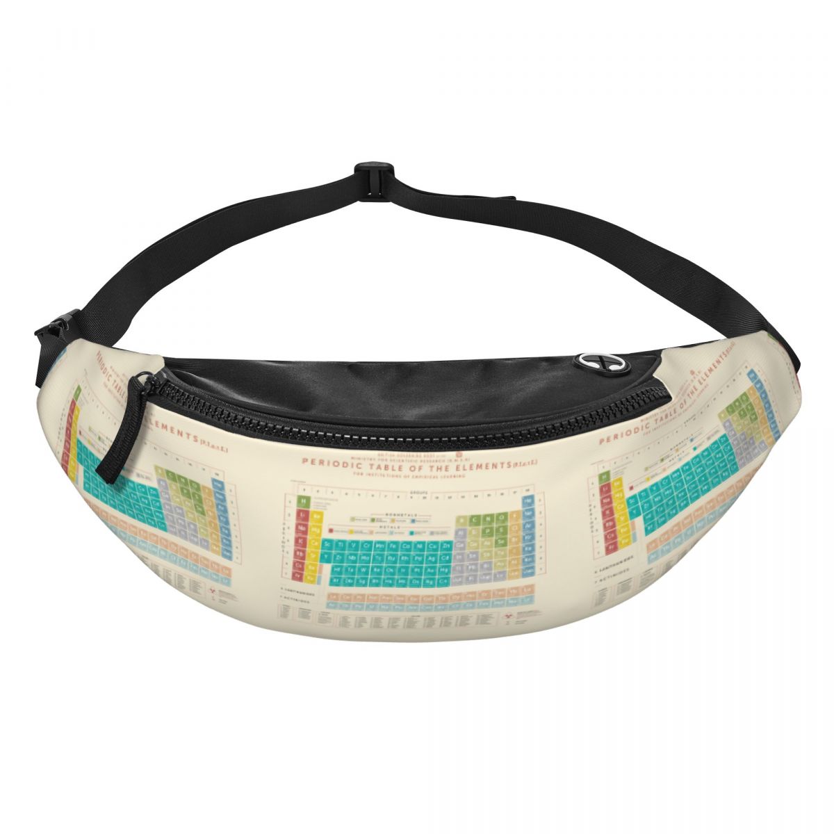 Travel Accessories Bag For Men - กระเป๋าคาดเอว Cool Elements Periodic Table สำหรับเดินทาง