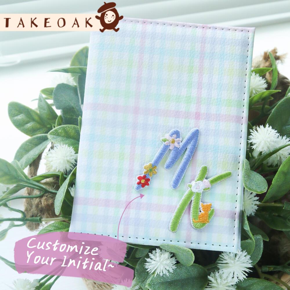 Travel Accessories Hong Kong - ปกหนังสือเดินทางปักลายดอกไม้แบบกำหนดเอง พร้อมอักษรย่อ ของขวัญสุดพิเศษสำหรับสาวๆ ผู้หญิง และนักเดินทาง