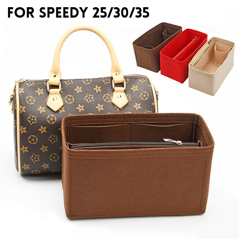 Travel Accessories Lv - กระเป๋าจัดระเบียบแบบสักหลาด YU7 สำหรับใส่ในกระเป๋า LV Speedy 20