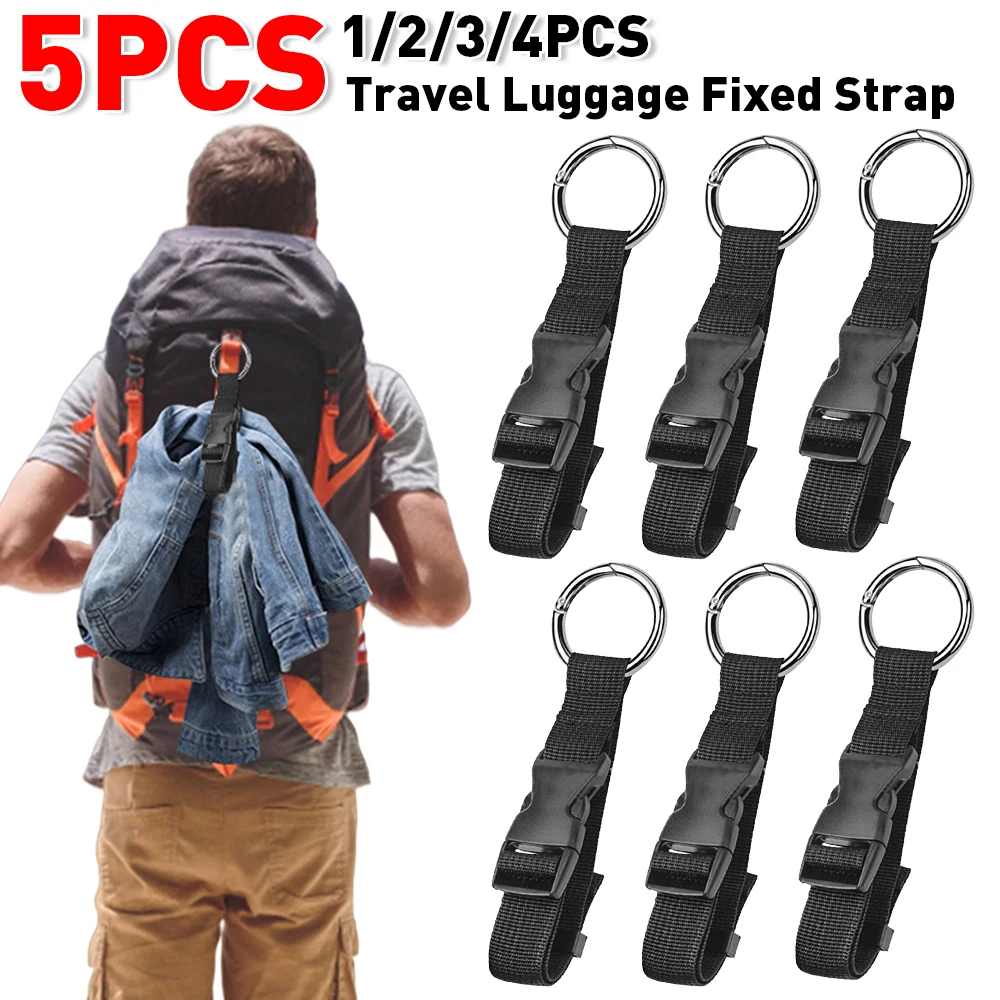 Luggage Strap Belt - กระเป๋าเดินทาง สายรัดคงที่ กระเป๋าเป้สะพายหลัง สายรัดภายนอก สายรัดแบบพกพา พร้อมหัวเข็มขัดแบบปลดล็อค