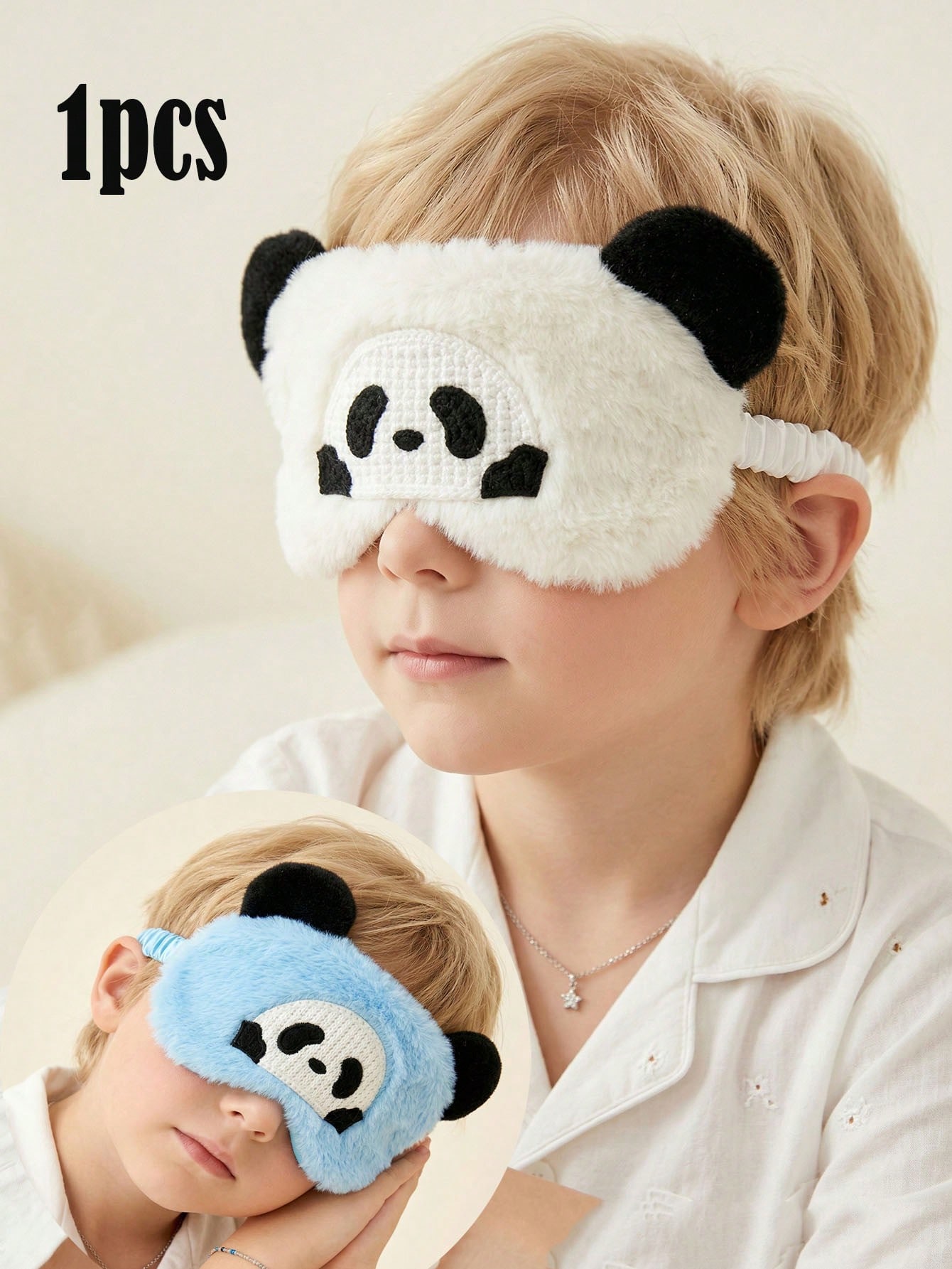 Travel Accessories Eye Mask - 1 ชิ้น 14-16Y หน้ากากปิดตาสำหรับนอนหลับรูปแพนด้า ผ้าปิดตาแบบนุ่มสำหรับพักผ่อน การเดินทางบนเครื่องบิน