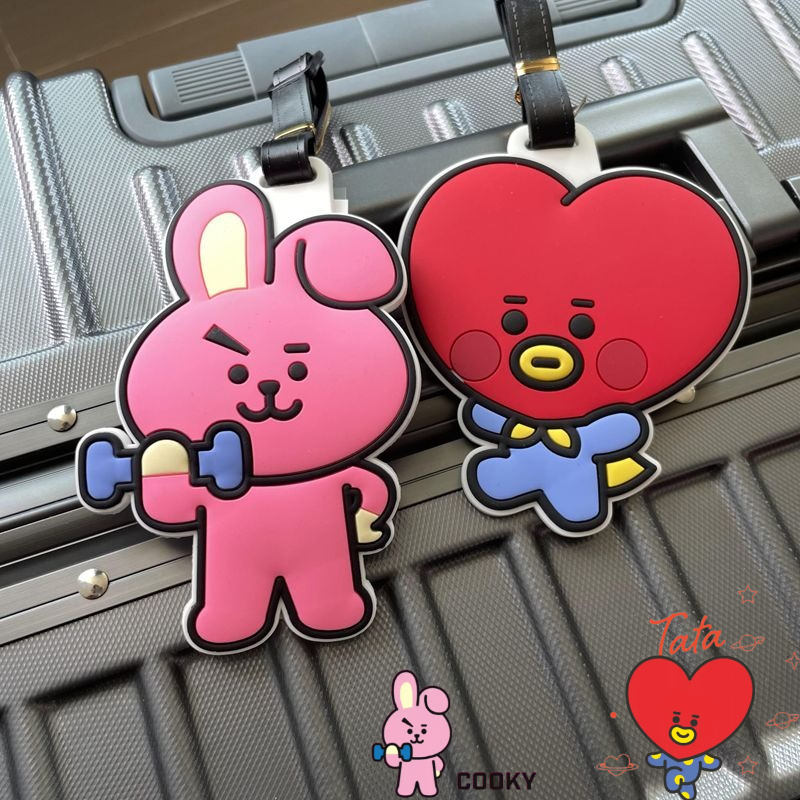 Travel Accessories Gear - พวงกุญแจการ์ตูน BT21 น่ารัก สไตล์คาวาอี้ ใช้ได้ทั้งชายหญิง ใช้ติดกระเป๋าเดินทาง
