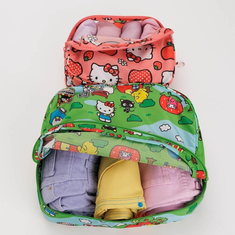 Travel Accessories Wholesale - 3 ชิ้น/เซ็ต กระเป๋าเก็บของลายเฮลโลคิตตี้ น่ารัก การ์ตูน พกพาสะดวก