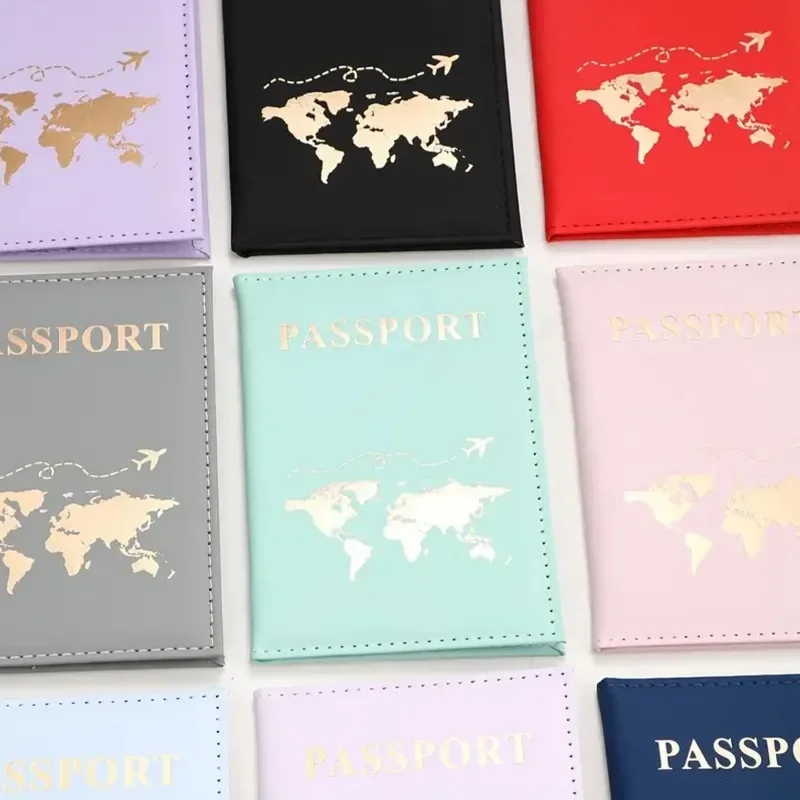 Travel Accessories Bag For Men - หนังสือเดินทางกระเป๋ากันน้ําสําหรับผู้หญิงผู้ชาย Pu Leathaer แฟชั่นผู้ถือหนังสือเดินทางท่องเที่ยวกรณี ID นามบัตร