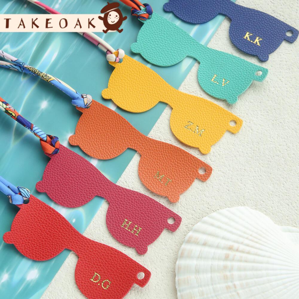 Travel Accessories Hong Kong - ป้ายติดกระเป๋าเดินทางหนังแบบกำหนดเองได้ พร้อมสายผ้าไหมหลากสีสัน รูปทรงหลากหลาย ป้ายกันหายสำหรับกระเป๋าเดินทางชายหาด