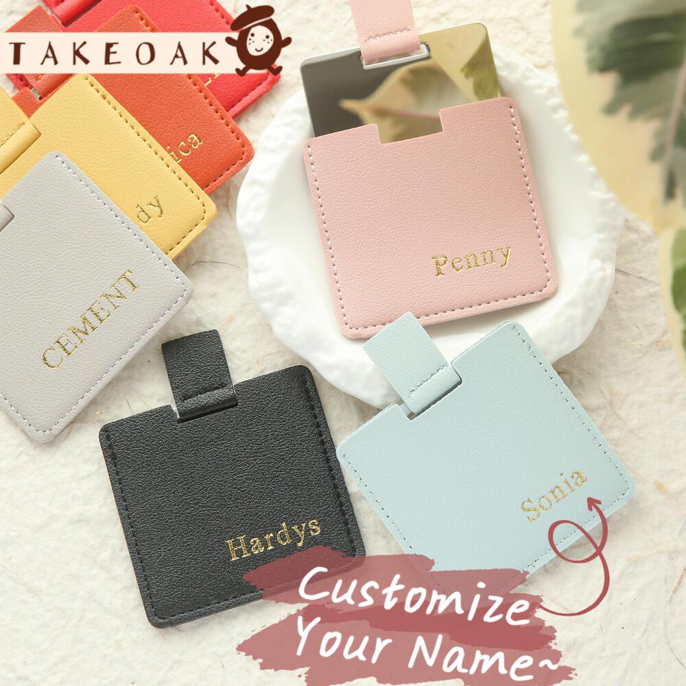 Travel Accessories Hong Kong - ป้ายชื่อกระเป๋าเดินทางหนัง PU ปั๊มทองแบบกำหนดเอง พร้อมกระจกพกพา ป้ายติดกระเป๋าเดินทาง ของขวัญส่วนตัว