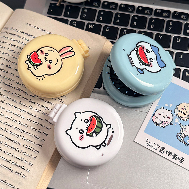 Travel Accessories Japan - แปรงหวีผม 2 in 1 ลายการ์ตูนชิคคาวะ น่ารัก