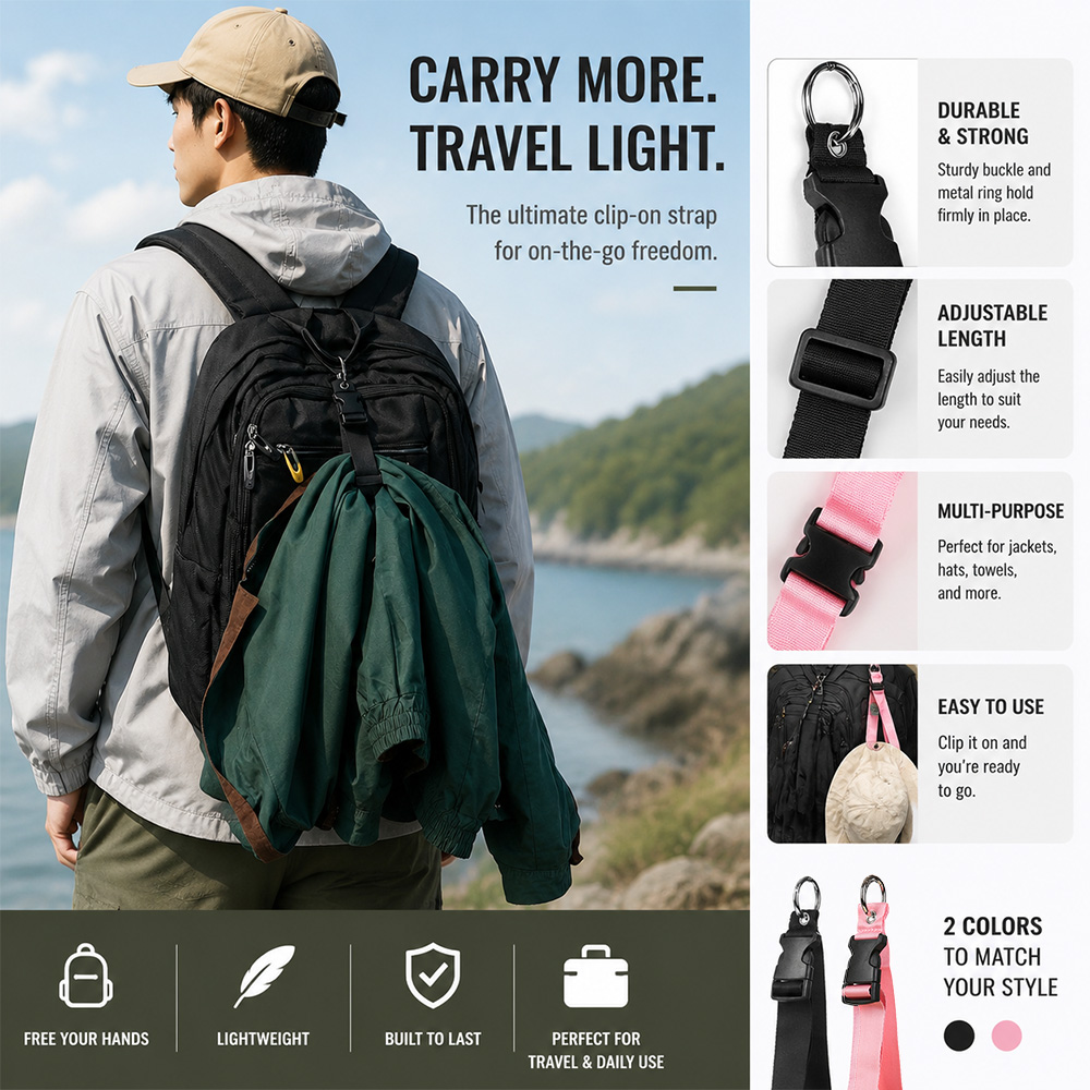 Travel Accessories Logo - แบบพกพา Anti-Theft สายคล้องกระเป๋าเดินทางทนทานกลางแจ้งหัวเข็มขัดผู้ชายผู้หญิงกระเป๋าเป้สะพายหลังคลิปต้องมีกระเป๋าเดินทางของขวัญแท็กสําหรับกระเป๋าเดินทาง