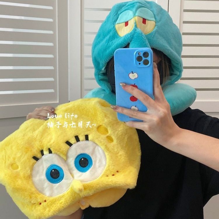 หมอนรองคอรูปตัว U ลายการ์ตูนสป - Travel Accessories Pillow บทวิจารณ์และราคา