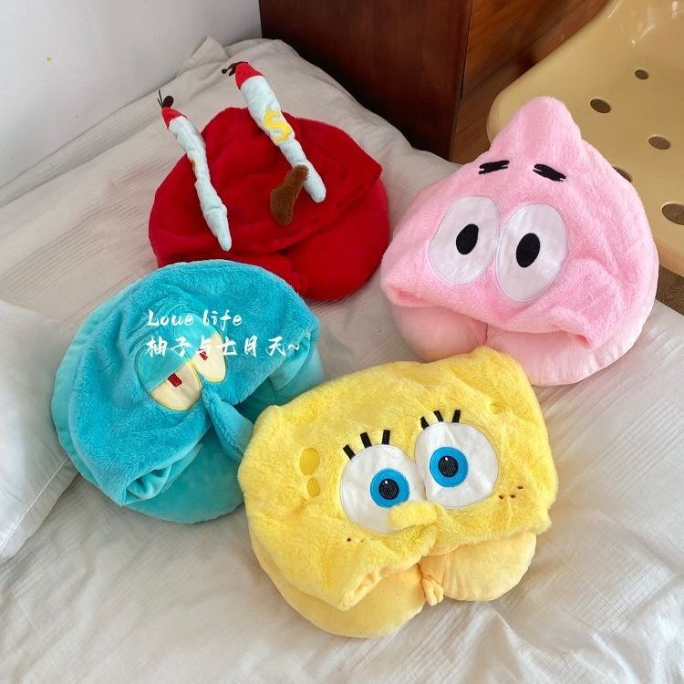หมอนรองคอรูปตัว U ลายการ์ตูนสป - Travel Accessories Pillow บทวิจารณ์และราคา