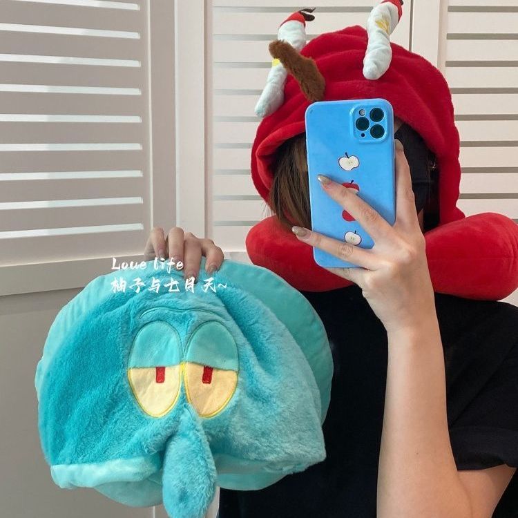 หมอนรองคอรูปตัว U ลายการ์ตูนสป - Travel Accessories Pillow บทวิจารณ์และราคา