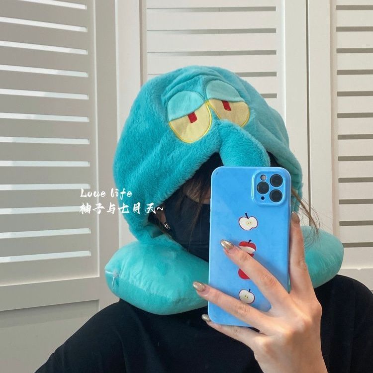 หมอนรองคอรูปตัว U ลายการ์ตูนสป - Travel Accessories Pillow บทวิจารณ์และราคา