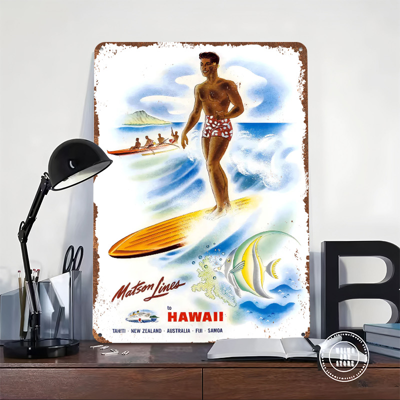 โปสเตอร์ท่องเที่ยววินเทจของสาย - Travel Accessories Hawaii บทวิจารณ์และราคา