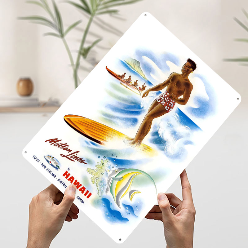 โปสเตอร์ท่องเที่ยววินเทจของสาย - Travel Accessories Hawaii บทวิจารณ์และราคา