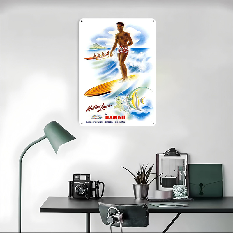 โปสเตอร์ท่องเที่ยววินเทจของสาย - Travel Accessories Hawaii บทวิจารณ์และราคา