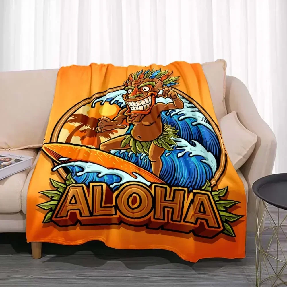 ผ้าห่มแฟลนเนลลาย Tiki Bar สำหร - Travel Accessories Hawaii บทวิจารณ์และราคา