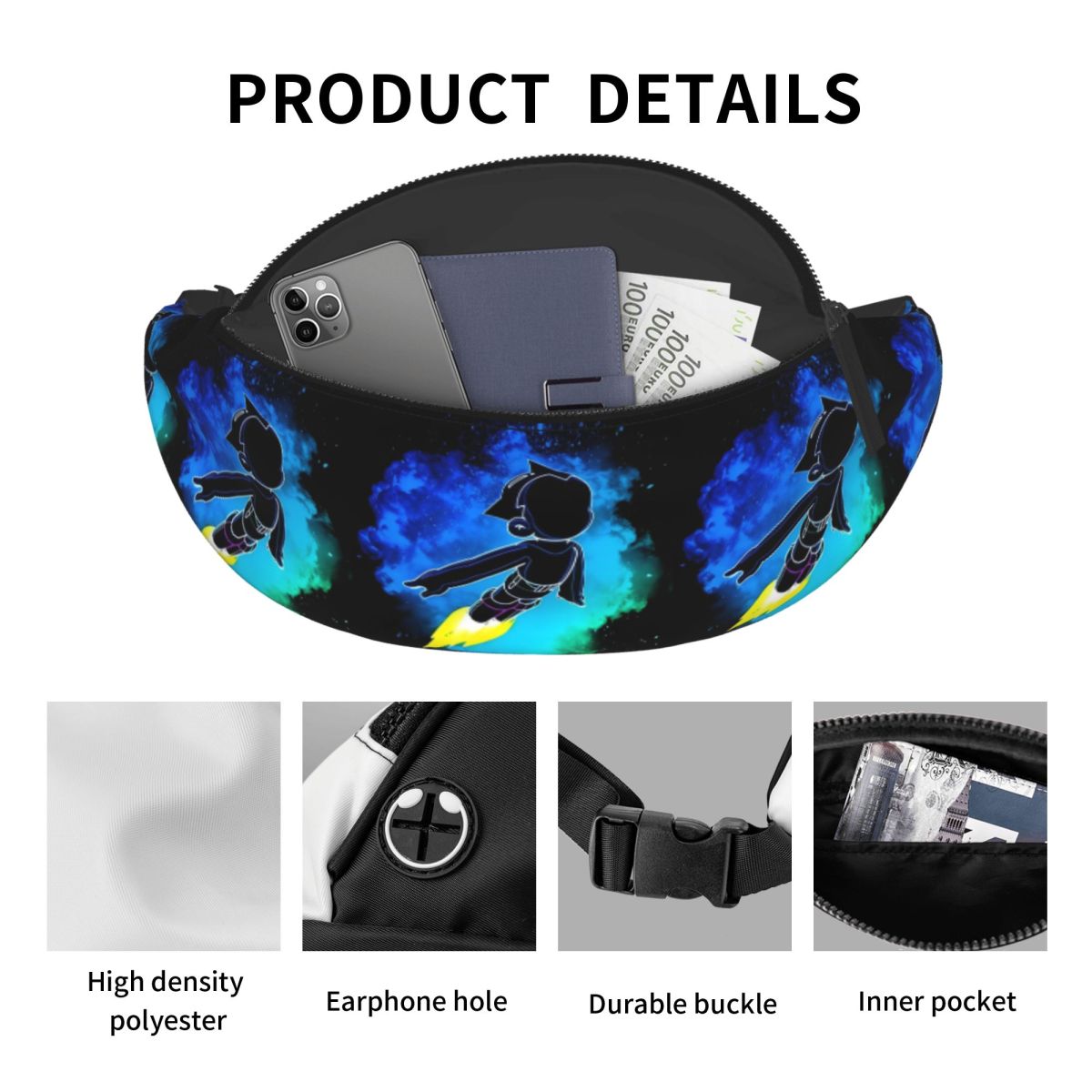 กระเป๋าคาดเอวการ์ตูนอนิเมะ A-A - Travel Accessories Bag For Men บทวิจารณ์และราคา