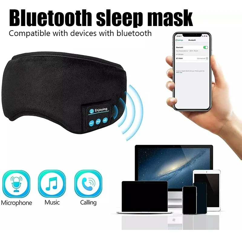 หูฟังบลูทูธแบบคาดศีรษะสำหรับกี - Travel Accessories Eye Mask บทวิจารณ์และราคา