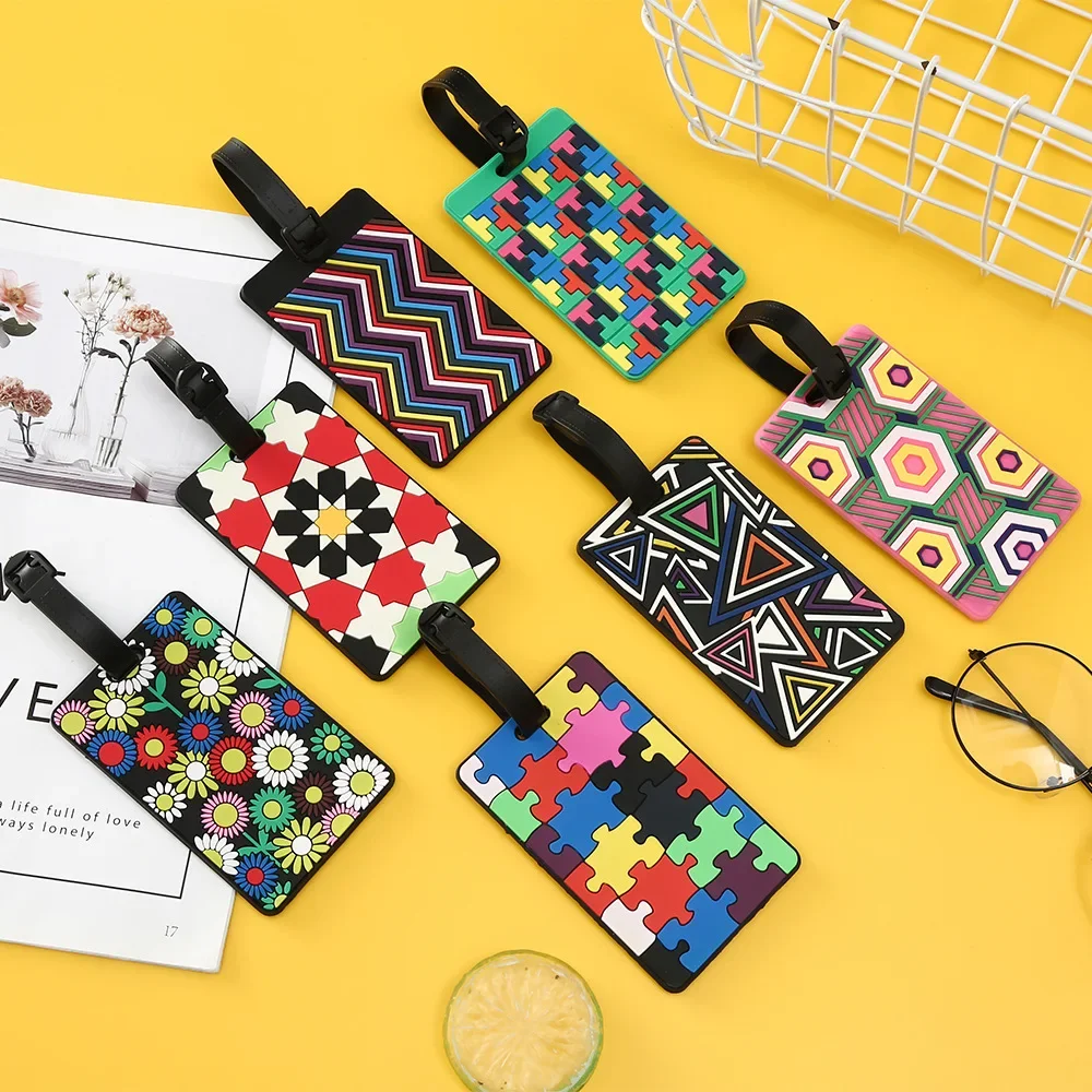 1ชิ้นป้ายป้ายกระเป๋าเรขาคณิตกร - Travel Accessories Logo บทวิจารณ์และราคา