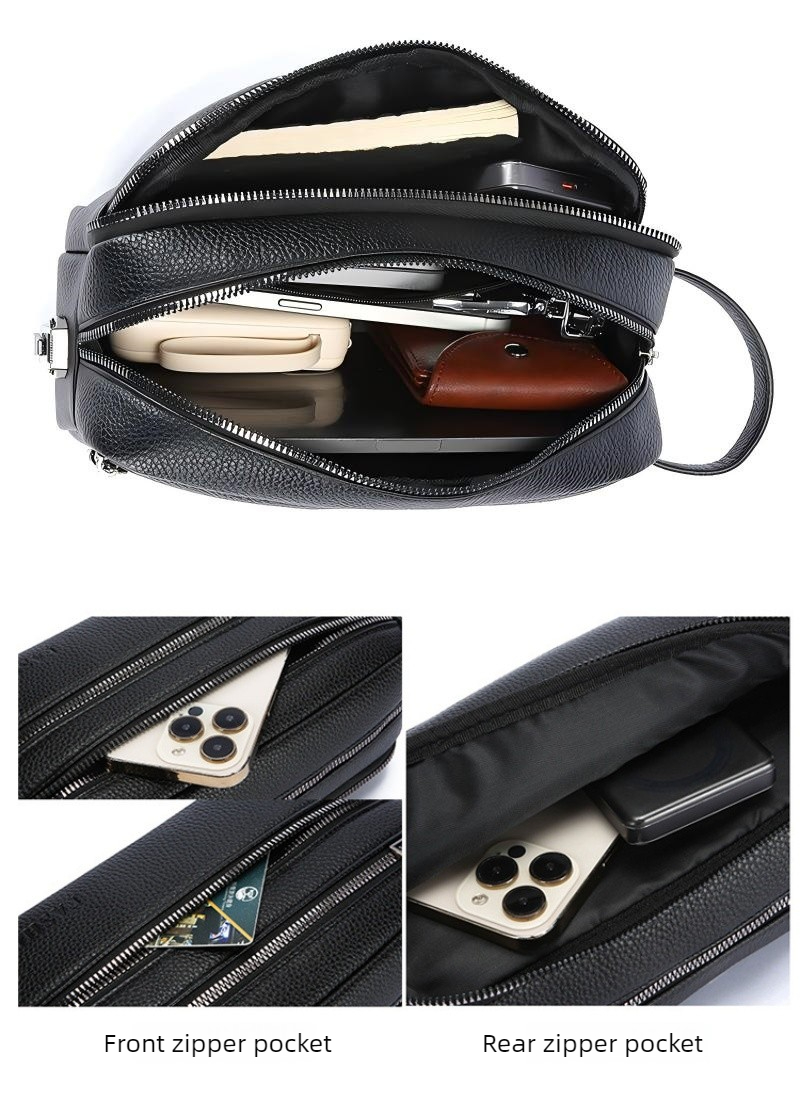 กระเป๋าคลัทช์ผู้ชายสไตล์วินเทจ - Travel Accessories Bag For Men บทวิจารณ์และราคา