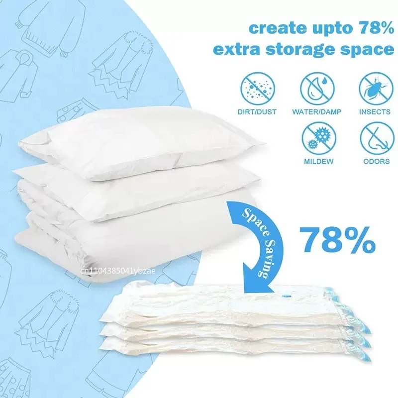 1/3/5 ชิ้น ถุงสูญญากาศและฝาปิด - Compression Bag Vacuum บทวิจารณ์และราคา
