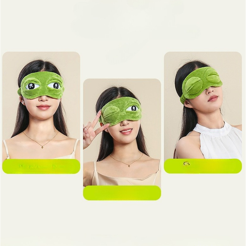 ผ้าปิดตา 3D ลายกบเศร้า สำหรับก - Travel Accessories Eye Mask บทวิจารณ์และราคา