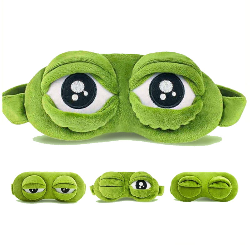 ผ้าปิดตา 3D ลายกบเศร้า สำหรับก - Travel Accessories Eye Mask บทวิจารณ์และราคา