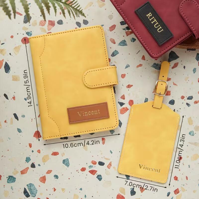ซองใส่พาสปอร์ตหนังแท้แบบกำหนดช - Travel Accessories Hong Kong บทวิจารณ์และราคา