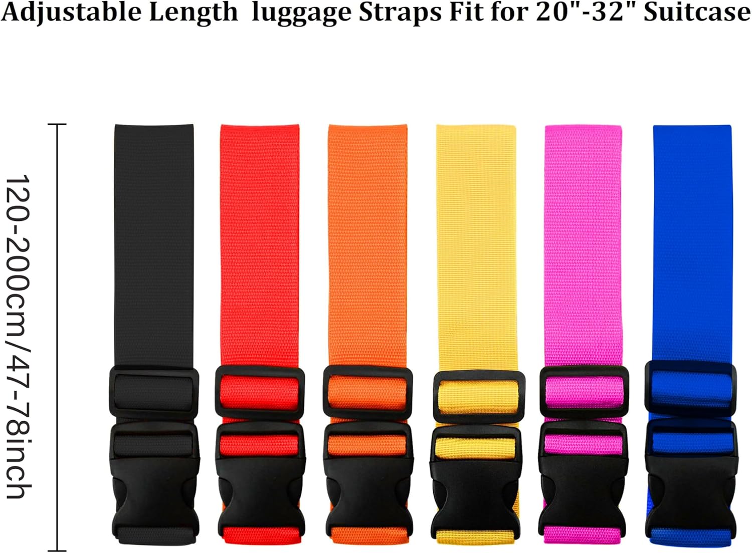 สายรัดกระเป๋าเดินทางปรับได้สีส - Luggage Strap Belt บทวิจารณ์และราคา