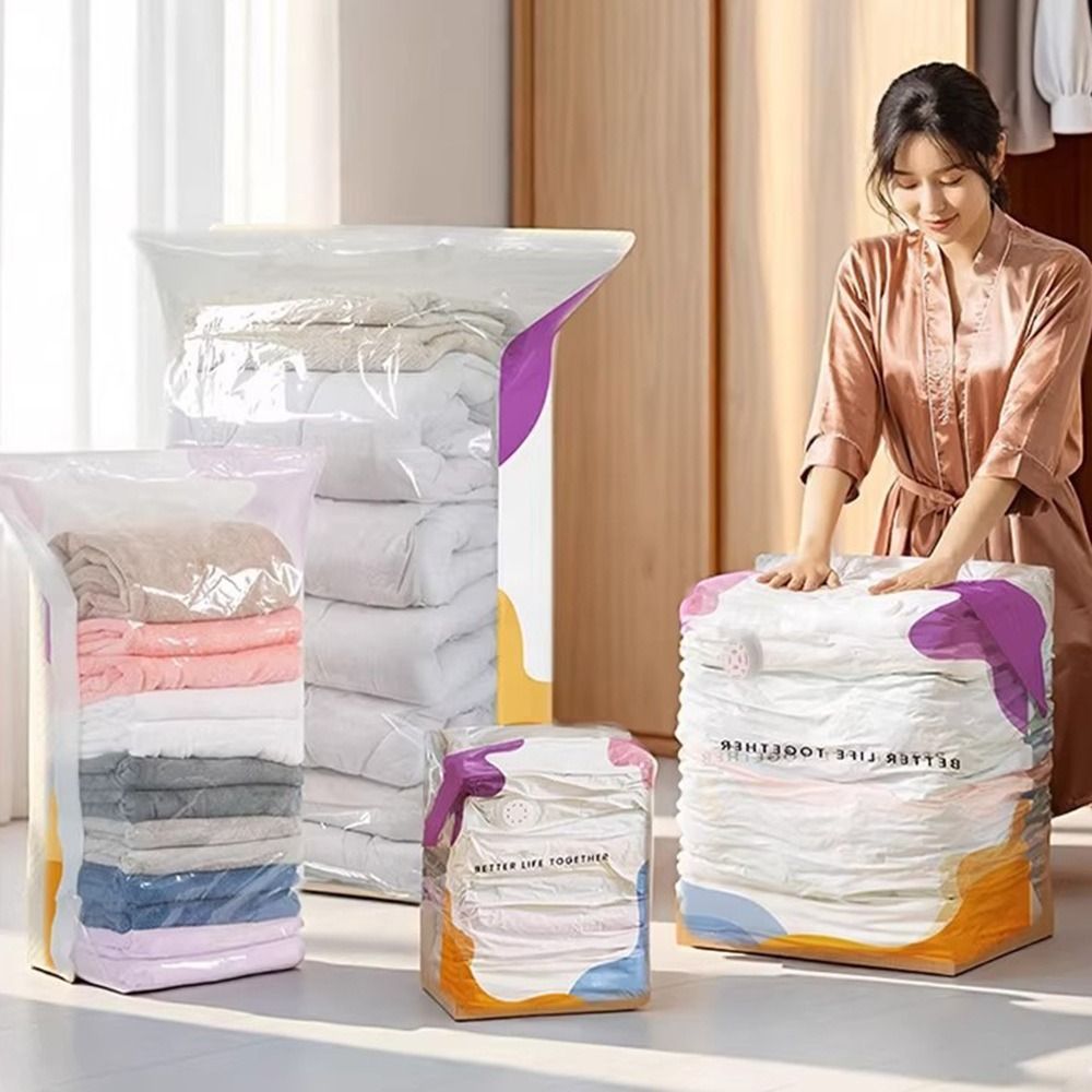 ถุงเก็บของสุญญากาศแบบไม่ใช้ปั๊ - Compression Bag Vacuum บทวิจารณ์และราคา
