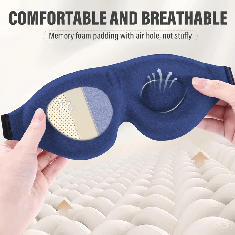หน้ากากปิดตา 3D สำหรับการนอนหล - Travel Accessories Eye Mask บทวิจารณ์และราคา