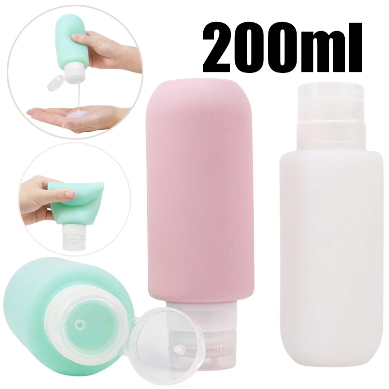200ml ขวดซิลิโคนขวดรีฟิลขวดโลช - Travel Accessories Wholesale บทวิจารณ์และราคา