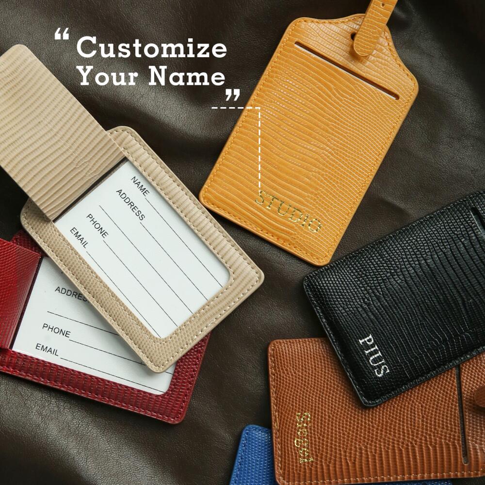ป้ายติดกระเป๋าเดินทางหนังจิ้งจ - Travel Accessories Hong Kong บทวิจารณ์และราคา