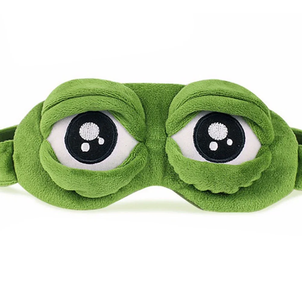 3D Sad Frog Sleep Mask Natural - Travel Accessories Eye Mask บทวิจารณ์และราคา