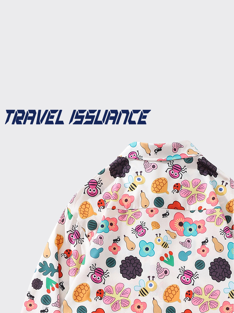 เสื้อเชิ้ตแขนยาวทรงหลวมลายการ์ - Travel Accessories Hong Kong บทวิจารณ์และราคา