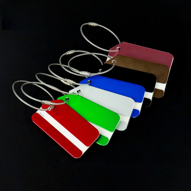 1 PC อลูมิเนียมแท็กกระเป๋าเดิน - Travel Accessories For Train บทวิจารณ์และราคา