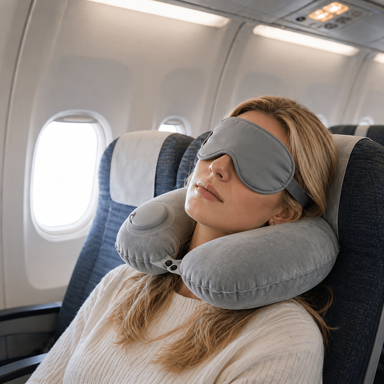 SPDJUMPER หมอนรองคอแบบพกพาสำหร - Travel Accessories Pillow บทวิจารณ์และราคา