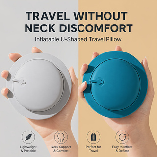 SPDJUMPER หมอนรองคอแบบพกพาสำหร - Travel Accessories Pillow บทวิจารณ์และราคา