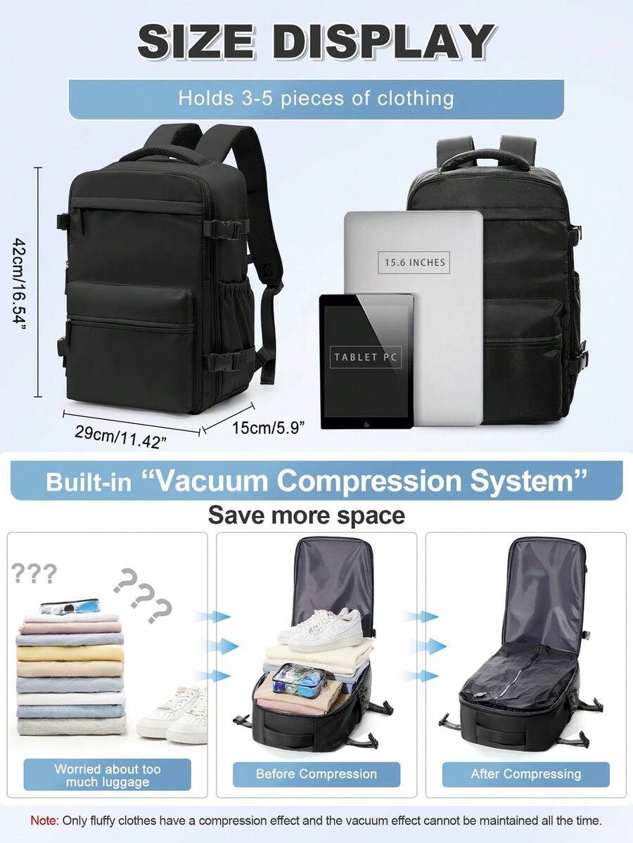 กระเป๋าเป้เดินทางแบบสูญญากาศคว - Compression Bag Vacuum บทวิจารณ์และราคา