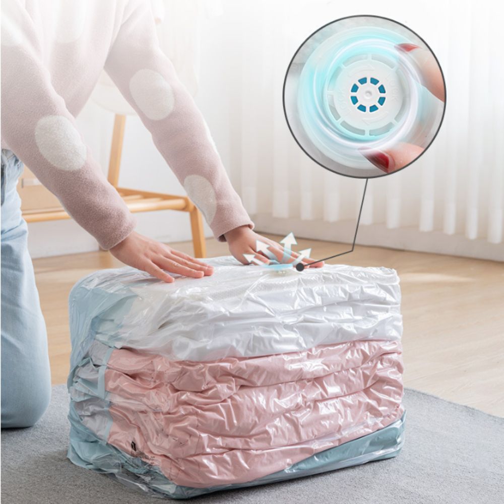 ถุงเก็บของสุญญากาศแบบกดและปิดผ - Compression Bag Vacuum บทวิจารณ์และราคา
