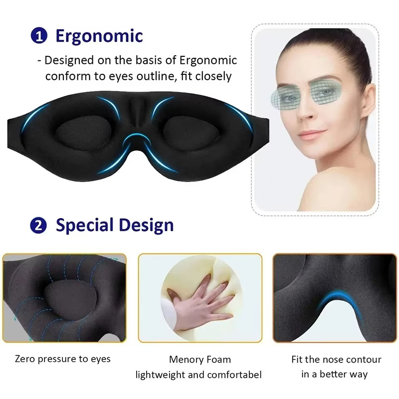 หน้ากากปิดตา 3D เมมโมรี่โฟม ป้ - Travel Accessories Eye Mask บทวิจารณ์และราคา
